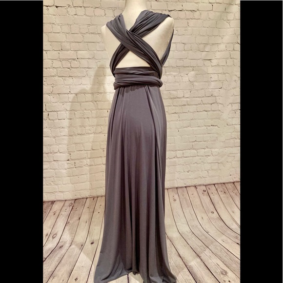 Sold-Von Vonni Gray Transformer "Prom,Formal,Wedding, Ball Dress" One Size - Picture 7 of 10